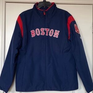 Red Sox puffer jacket Sz L Blue. Was NWT still haven’t worn